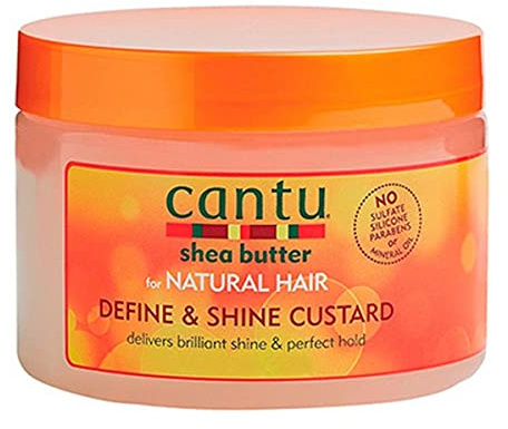 Cantu Natural Hair Define And Shine Custard 12oz Jar by Cantu