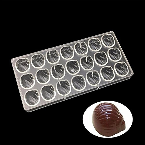 21 Tasses River Escargot en forme de gâteaux outils de pâtisserie, confiserie Fondant, Moule à chocolat en polycarbonate transparent Jelly Moules bac à glaçons, Moules, Moule Plastique Forme