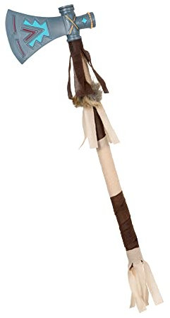 Boland 44143 - Tomahawk Indian Axe 45 cm Brown/Beige Colourful Axe War Axe Carnival Halloween Fancy Dress Theme Party Costume Theatre Accessory
