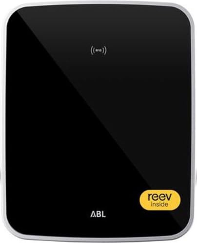 Wallbox ABL 3W2253B 2 Ladesteckdosen, Typ 2, 2X 11kW, 32A, 3-phasig, vorkonfiguriert inkl. reev Backend Basic, schwarz