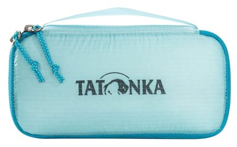 Tatonka SQZY Padded Pouch - Ultraleichte und gepolsterte Aufbewahrungstasche mit Reißverschluss - Ideal zum Verstauen stoßempfindlicher Gegenstände im Reisegepäck (0,5 L oder 1,7 L) - Türkis