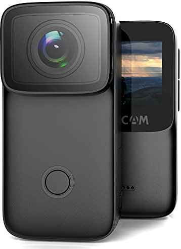 SJCAM C200 Caméra d'action 4KHD Portable Mini Ultra Léger 40M Caméra de Sport sous-Marine Objectif Grand Angle 154° avec kit d'accessoires Convient pour Le Casque, Le vélo