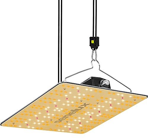 Senelux Latest SE-1000 LED Grow Light with Samsung LM301B Diodes & Brand Driver Dimmable Lights Sunlike Full Spectrum for Hydroponic Indoor Plants