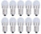Fafeicy 500lm 1.5W 24V 10pcs Luz blanca cálida E14 Bombillas 50000H Life Reemplazo de bombillas LED para lámpara de techo Lámpara de pared