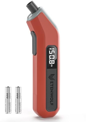 ETENWOLF T300 Reifendruck Prüfer Digitaler Luftdruckprüfer 0,2-13,8 Bar, Kalibriert auf ANSI B40.7 Grad 2A(±0,5%), LED-Display