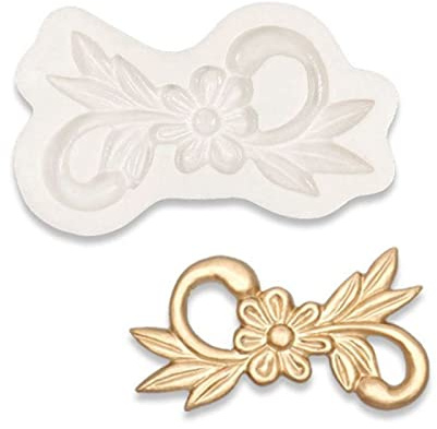 Moule En Silicone 2 Pièces Diy Gâteau Décoration Fleur Vigne Bord Sucre Flipping Moule Fleurs Feuilles Chocolat Fait Maison Cuisson Silicone Argile Moule