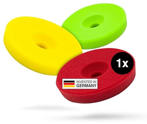 Liquid Elements – Centriforce V2 Polierpads 150mm Set – Polierschwämme mit speziell entwickelter Fräsung für optimierte Ergebnisse – für Heavy Cut, Medium Cut & Finish Polituren (3 Stärken á 1 Stück)