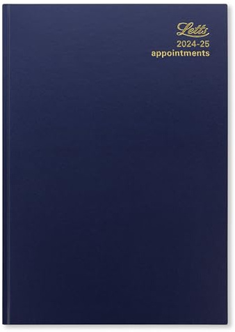 Letts of London Schülerkalender 2024/2025, DIN A4, ein Tag pro Seite, mit Terminplaner, Blau