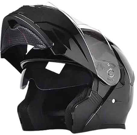 Casque Moto Modulable,Casque De Moto Intégral, Casque Modulable avec Visière Solaire, Casque Moto Intégré avec Visiere, Casque Moto Homme Femme Homologué ECE 2205 E,(55-60CM)