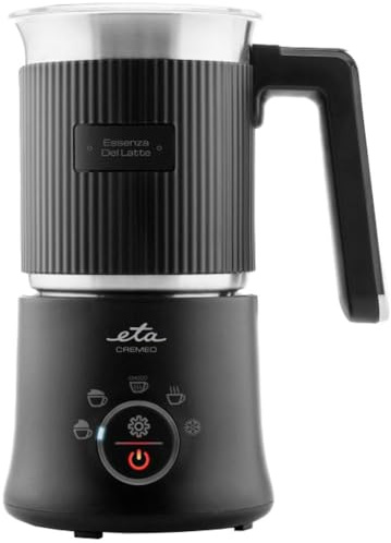 ETA Milchaufschäumer & Milchwärmer I Cremeo I 500W I 5 Funktionen I 350 ml I für heiße & kalte Milch I Antihaftbeschichtung I Edelstahlgehäuse I automatische Abschaltung
