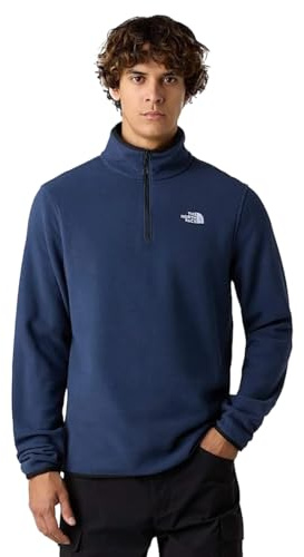 The North Face Men's Glacier Fleece 1/4 Zip Sweatshirt, Summit Navy, L