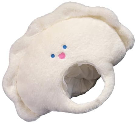 Generico Chapeau Souple En Forme De Raviolo | Chapeau Doux Cosplay Raviolo Chinois - Accessoire pour Fête à Thème Anniversaire Thanksgiving Pâques Carnaval