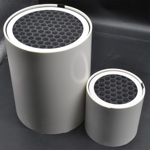 Pantalla de filtro de salida de aire para tubos de PVC, diseño multicapa con carbón activado y HEPA para una filtración eficaz de humo y polvo (300 mm)
