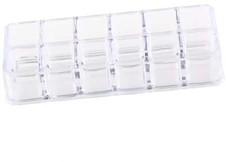 HONITANO Organizador Cosméticos Acrílico Transparente Ranuras Soporte Lápiz Labial Maquillaje Profesional y Hogar Almacenamiento Compacto