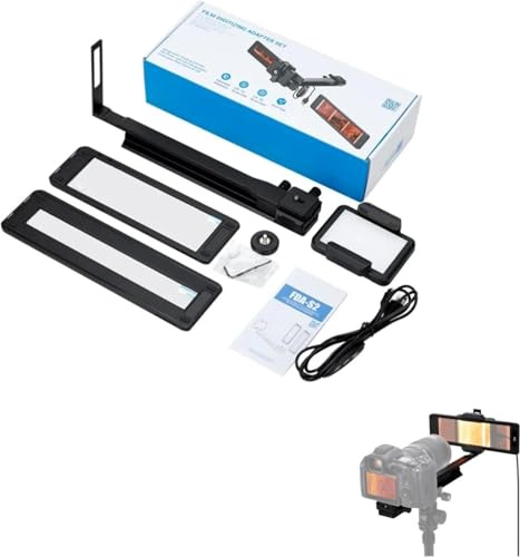 Film Digitizing Adapter Kit for 35mm 120mm Film Digital Negative Film Digitizer Adjustable Slider Rail Film Digitizer with LED Backlight Arca Tripod