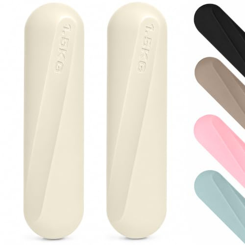 unycos - Par de Mancuernas Semicirculares y Barras de Silicona, 1-2 kg | Con Núcleo Metálico y Agarre Cómodo, para Fitness, Yoga, Pilates y Aeróbic