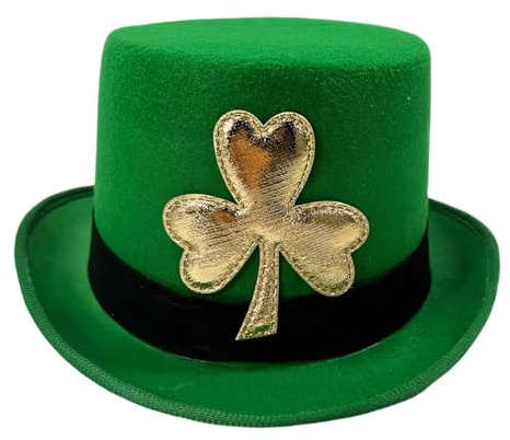 Generiska cylinderhattar för män | – kostymtillbehör | St Patricks Day hattar för kvinnor – för magiker vuxna kvinnor ungdomar seniorer scenframträdande party rollspel