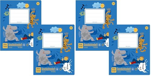 Formati Creativheft C.4 Quart 20 Blatt blanko+liniert, aus 100% Recyclingpapier, 2 Stück, kombinierte Lineatur für kreatives Lernen (Packung mit 2)