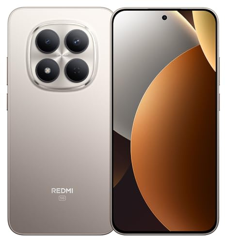 XIAOMI Smartphone Redmi Note 15 Pro 5G NFC, 12+ 256 GB, Titanio, IP68, Pantalla AMOLED, Android 15, cámara 200 MP, 120 Hz, batería 6580 mAh, Carga rápida 45 W, con Cargador