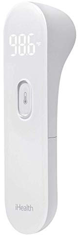 DDPP IHealth Thermomètre pour Nourrissons, Nourrissons et Adultes pour la fièvre, thermomètre numérique à Infrarouge médical Avant, Grand écran à LED et Notification de Vibration