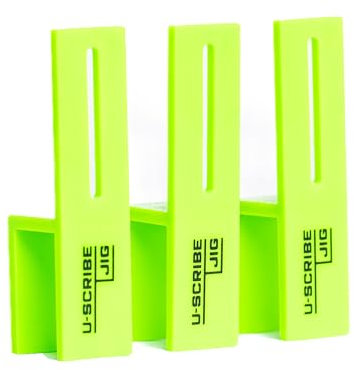 U-Scribe Jig 18mm (11/16) Set of 3 Woodworking & Carpentry Jigs - The perfect tool for any kitchen, bedroom and furniture installer, The 3rd Hand when installing Fillers, Panels & more
