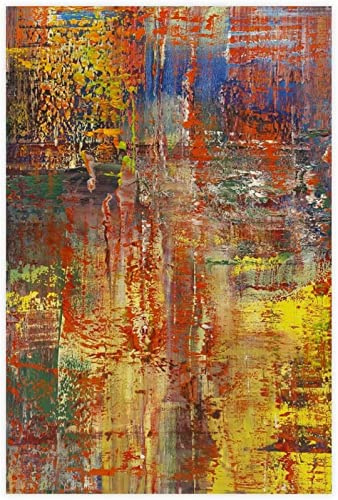 XCPORA Gerhard Richter Poster Abstrakte Wandkunst Gerhard Richter Drucke Gerhard Richter Leinwandgemälde für Zuhause Wanddekoration Bild 50x70cmx1 Kein Rahmen