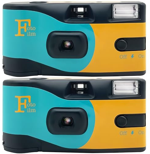 Fotofilm Pro Disposable Camera Single Use Film ISO 400 27 Exposure Flash Multipack - 2 pack