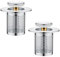 2 Piezas Filtro Desague Lavabo de Acero Inoxidable, Tapón de Desagüe Emergente con Filtro para Cabello, Colador de Drenaje para Fregadero de Baño, Filtro de Desagüe de Suelo, para Baños y Cocinas