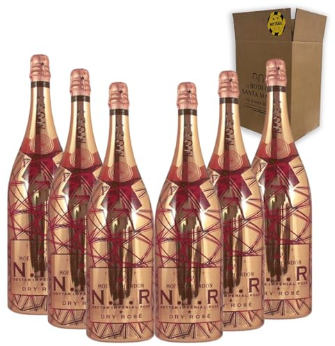 Champagne N.I.R Nectar Impérial Dry Rosé - Champagne - Para Disfrutar en Celebraciones y con los Tuyos - Pack 6 Botellas 75cl