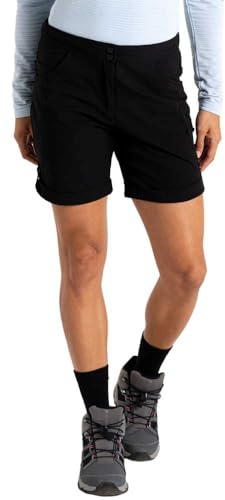 Dare2b Women's Melodic III Walking Shorts, Water Repellent Windproof Hiking Shorts Black