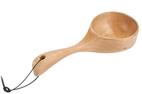 IMIKEYA Natural Wood Serving Spoon Wooden Water Ladle Long Handle Kitchen Utensils for Tea Soup