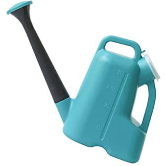 CIMAXIC Arrosoir Plastique Longue Buse avec Couvercle Capacité pour Arrosage De Fleurs Outil De Jardinage Bleu