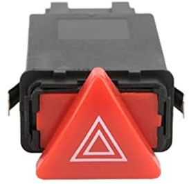 MUEOSI Interruptor de luz Intermitente de Advertencia de Peligro 8L0941509J Reemplazo A3 8L1 1996-2003 Control de Emergencia Botón de luz de Emergencia del vehículo
