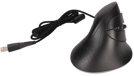 Souris Verticale, Macro Programmation 7 Boutons Programmables Souris Optique Ergonomique pour Lecteur de Jeu (Black)