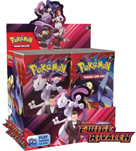 Pokémon Sammelkartenspiel - KP10 Karmesin und Purpur - Ewige Rivalen, Booster Display 36 Boosterpacks