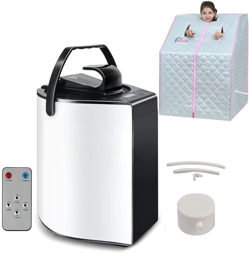 Steam Saunas, 3L Portable Sauna Steam Generator with Remote Control & Digital Display, Indoor Fumigation Machine for Home SPA Relaxation