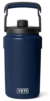 YETI Silo Half Gallon Insulated Chug Cap Water Jug – Leakproof, Lightweight Sports Bottle with Fence Hook Handle – Keeps Drinks Ice-Cold – Ideal for Gym, Sports & Tournaments, Navy