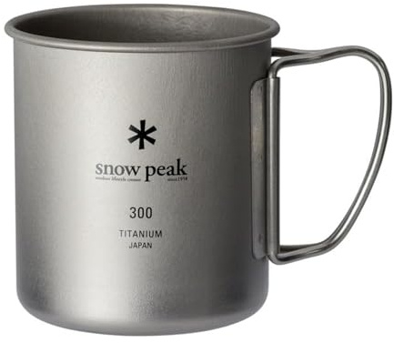 Snow Peak Titanium Single Walled Mug (MG-142), Grey