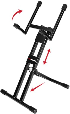 Gator Frameworks Ständer für Gitarrenverstärker mit hohem Profil; perfekt für Digitale Modellierer und Verstärker-Topteile (GFWGTRAMP200)