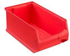 18 Sichtlager Lager Box Kasten Kiste Stapelbox 350x200x150 mm rot