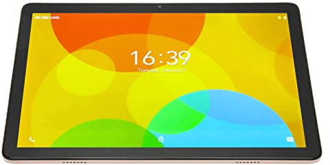 Cryfokt Tablet HD da 10,1 Pollici, Processore Octa 5 MP 13 MP Tablet Chiamante per Lavoro (Oro)