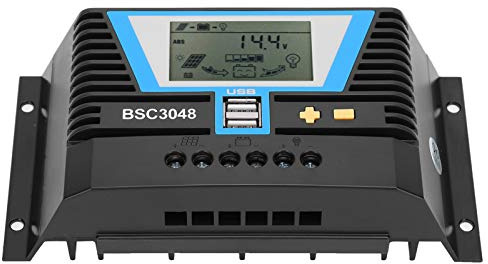 Solarladeregler für Batterie Solarregler für Verschiedene Batterien BSC3048 30A 12V 24V 36V 48V Ladesteuerung Mppt Laderegler Solar 12V
