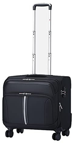 GOTYKE Pilot's Cases Laptop-Aktentasche mit Rollen, passend für Laptops bis zu Tablet, Unisex, ideal für Büro, Geschäft, Uni, Schule (Farbe: 46 x 21 x 43 cm)