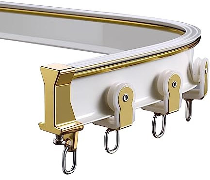 Vorhangschiene Gardinenschiene Gardinenstange Rv Dusche Vorhang Schiene Gebogen, Krankenhaus/ Pavillon/ Großes Fenster Biegsame Vorhangschiene Raumteiler, Draußen Wohnwagen Vorhang Schiene, Weiß Und G