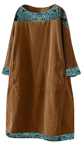 Cocila Vestito Donna Battesimo Abito Elegante Donna Lungo Vestito Fucsia Maniche Lunghe Abito Giallo Donna Elegante Vestiti Donna Estivi Lunghi Eleganti Abito Cerimonia Curvy Raso