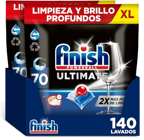 Finish Powerball Ultimate Pastillas para lavavajillas - 140 unidades