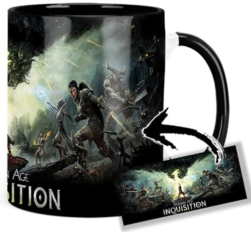 Dragon Age Inquisition Tasse Innen & Henkel Schwarz Keramikbecher Mug