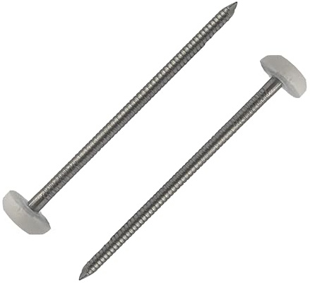 Pointes tête plastifiée 2.10 x 40 mm Blanche – RAL 9010 – Boite 100 pièces