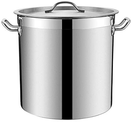 OQHAIR Ollas de cocinar Grandes, Acero Inoxidable, Acero de Tres Capas con Fondo Compuesto