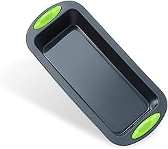 NIEEKRUN Brotbackform aus Silikon, Antihaft-Kastenform für Kuchen und Brot, BPA-frei, 28x12x6.5cm, dunkelgrau